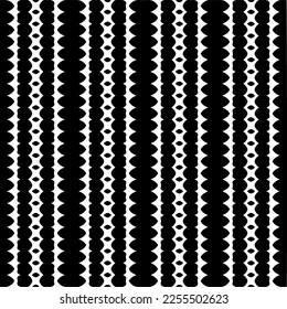 
Vector pattern in geometric ornamental style. Black and white color.Seamless repeat pattern.Simple geo all over print block for apparel textile, ladies dress, fashion garment, digital wall paper.