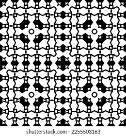 
Vector pattern in geometric ornamental style. Black and white color.Seamless repeat pattern.Simple geo all over print block for apparel textile, ladies dress, fashion garment, digital wall paper.