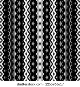 Vector pattern in geometric ornamental style. Black and white color.Seamless repeat pattern.Simple geo all over print block for apparel textile, ladies dress, fashion garment, digital wall paper.