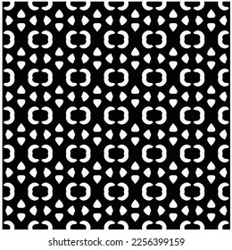 Vector pattern in geometric ornamental style. Black and white color.Seamless repeat pattern.Simple geo all over print block for apparel textile, ladies dress, fashion garment, digital wall paper.