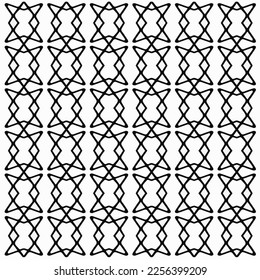 Vector pattern in geometric ornamental style. Black and white color.Seamless repeat pattern.Simple geo all over print block for apparel textile, ladies dress, fashion garment, digital wall paper.