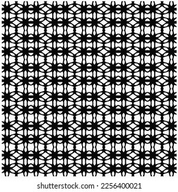 Patrón vectorial en estilo ornamental geométrico. Color negro y blanco.Patrón de repetición sin inconvenientes.Goma simple por todo el bloque de impresión para ropa textil, vestido de señoras, ropa de moda, papel de pared digital.