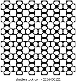 Vector pattern in geometric ornamental style. Black and white color.Seamless repeat pattern.Simple geo all over print block for apparel textile, ladies dress, fashion garment, digital wall paper.