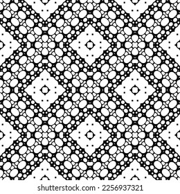 Patrón vectorial en estilo ornamental geométrico. Color negro y blanco.Patrón de repetición sin inconvenientes.Goma simple por todo el bloque de impresión para ropa textil, vestido de señoras, ropa de moda, papel de pared digital.