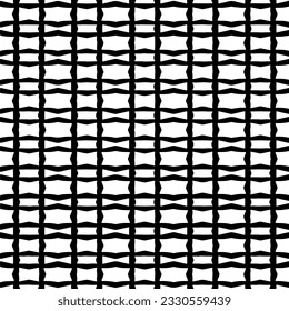 Vector pattern in geometric ornamental style. Black and white color.Seamless repeat pattern.Simple geo all over print block for apparel textile, ladies dress, fashion garment, digital wall paper.