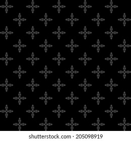 Vector pattern - geometric seamless simple black and white modern texture