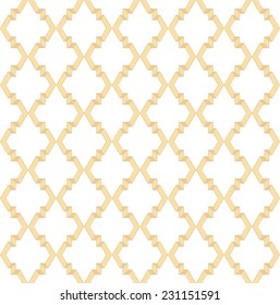 Vector pattern - geometric seamless simple yellow and white modern texture mesh.