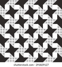 Vector pattern - geometric seamless simple black and white