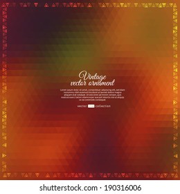 Vector pattern with geometric shapes.