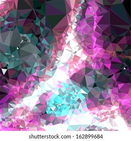 Vector pattern of geometric shapes background. Colorful mosaic banner