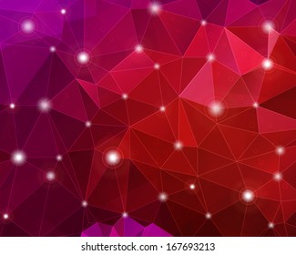 Vector pattern of geometric shapes background. Colorful mosaic banner