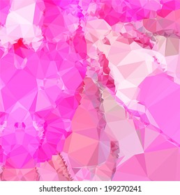 Vector pattern of geometric shapes background. Colorful mosaic banner