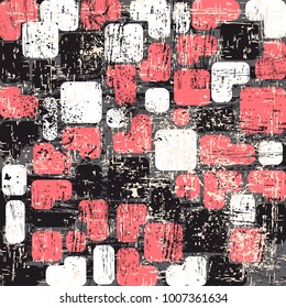 vector pattern of geometric shapes. Brush strokes. It can be used for backgrounds, websites, brochures, postcards, etc.