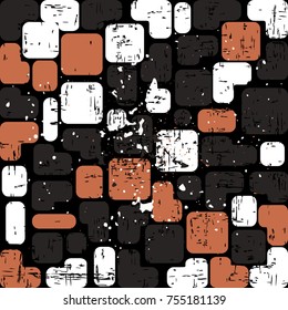 vector pattern of geometric shapes. Brush strokes. It can be used for backgrounds, websites, brochures, postcards, etc.