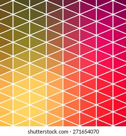 Vector pattern of geometric shapes. Colorful-mosaic-banner. Geometric hipster retro background with place for your text. Retro triangle background.