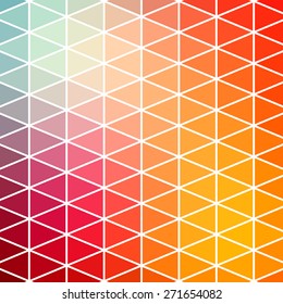 Vector pattern of geometric shapes. Colorful-mosaic-banner. Geometric hipster retro background with place for your text. Retro triangle background.