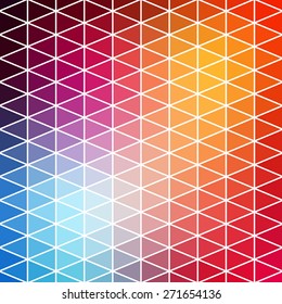 Vector pattern of geometric shapes. Colorful-mosaic-banner. Geometric hipster retro background with place for your text. Retro triangle background.