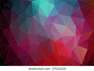 Vector pattern of geometric shapes. Colorful-mosaic-banner. Geometric retro. 