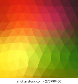 Vector pattern of geometric shapes. Colorful-mosaic-banner. Geometric hipster retro background with place for your text. Retro triangle background