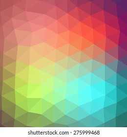 Vector pattern of geometric shapes. Colorful-mosaic-banner. Geometric hipster retro background with place for your text. Retro triangle background