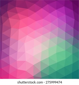 Vector pattern of geometric shapes. Colorful-mosaic-banner. Geometric hipster retro background with place for your text. Retro triangle background