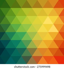Vector pattern of geometric shapes. Colorful-mosaic-banner. Geometric hipster retro background with place for your text. Retro triangle background