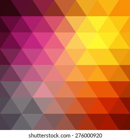 Vector pattern of geometric shapes. Colorful-mosaic-banner. Geometric hipster retro background with place for your text. Retro triangle background