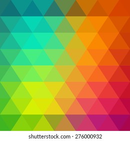 Vector pattern of geometric shapes. Colorful-mosaic-banner. Geometric hipster retro background with place for your text. Retro triangle background