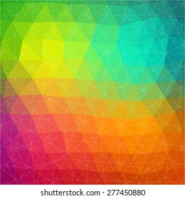 Vector pattern of geometric shapes. Colorful-mosaic-banner. Geometric hipster retro background with place for your text. Retro triangle background