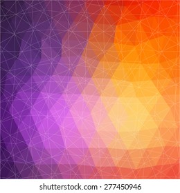 Vector pattern of geometric shapes. Colorful-mosaic-banner. Geometric hipster retro background with place for your text. Retro triangle background
