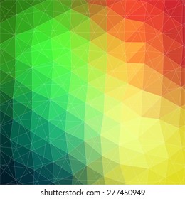 Vector pattern of geometric shapes. Colorful-mosaic-banner. Geometric hipster retro background with place for your text. Retro triangle background