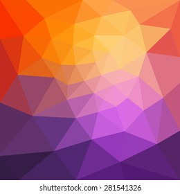 Vector pattern of geometric shapes. Colorful-mosaic-banner. Geometric hipster retro background with place for your text. Retro triangle background