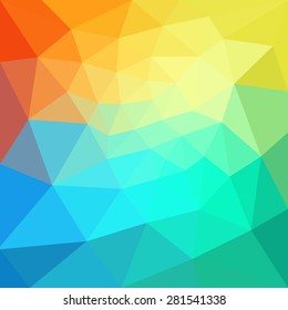 Vector pattern of geometric shapes. Colorful-mosaic-banner. Geometric hipster retro background with place for your text. Retro triangle background
