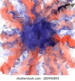 Vector pattern of geometric shapes. Colorful-mosaic-banner. Geometric hipster retro background with place for your text. Retro triangle background