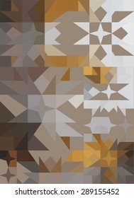 Vector pattern of geometric shapes. Colorful-mosaic-banner. Geometric hipster retro background with place for your text. Retro triangle background