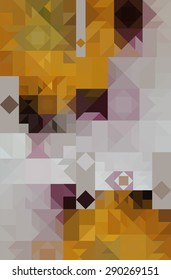 Vector pattern of geometric shapes. Colorful-mosaic-banner. Geometric hipster retro background with place for your text. Retro triangle background