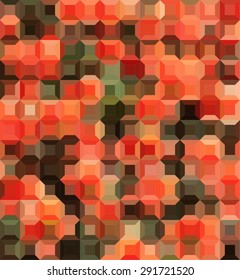 Vector pattern of geometric shapes. Colorful-mosaic-banner. Geometric hipster retro background with place for your text. Retro triangle background