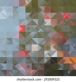Vector pattern of geometric shapes. Colorful-mosaic-banner. Geometric hipster retro background with place for your text. Retro triangle background