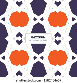 Vector pattern of geometric shapes. Mosaic seamless texture 