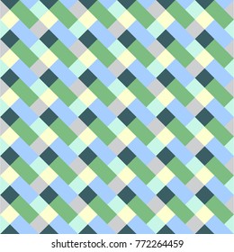 Vector pattern with geometric shapes, rhombus. Seamless background with zigzag motif. Multicolor illustration. Colorful repeatable texture.