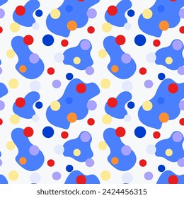 Vector pattern geometric, shapes, pattern, star, circle, triangle, oval, rectangle, lines, wave