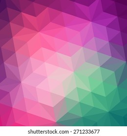 Vector pattern of geometric stars. Colorful-mosaic-banner. Geometric hipster retro background with place for your text. Retro triangle background.