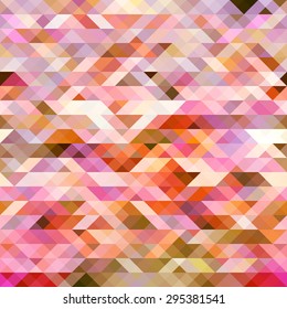 vector pattern with geometric triangle shapes. Colorful mosaic banner. Geometric retro background with place for your text. Retro triangle background