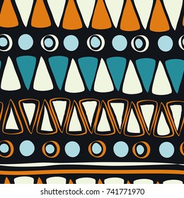 Vector pattern with geometrical motif.