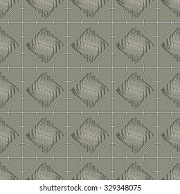 Vector pattern geometries, deformed square,patterns for textiles,soft gray color