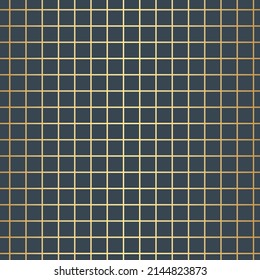 Vector pattern, gold geometric repeat, endless repeating tile, golden wallpaper. 