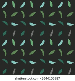 Vector pattern of green leaves of a herbaceous plant of the Polygonum. Summer mood of nature. Earth braided with leaves. For eco design of textiles, packaging, backgrounds.