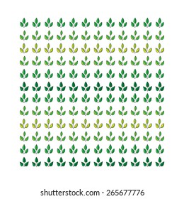 vector pattern of green leaves. template pattern for the fabric, wrapping paper or wallpaper