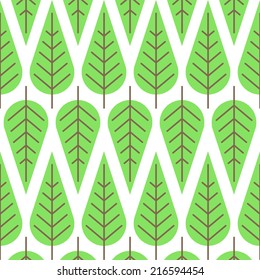 Vector Pattern with green trees