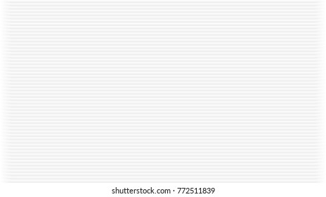 Vector pattern with grey gradient lines for wide screen. White abstract background with horizontal rounded stripes texture. Vertical repeat tile.